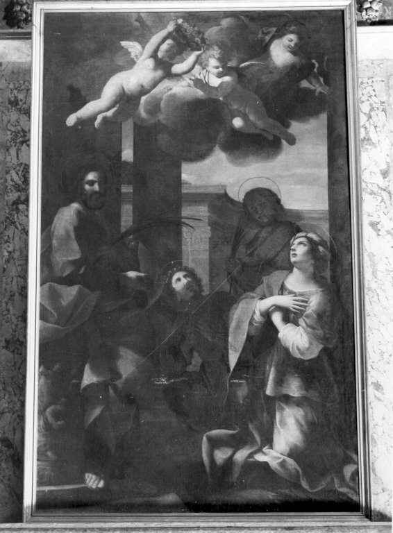 coppia di martiri (dipinto) by Romanelli Giovanni Francesco (secondo quarto sec.